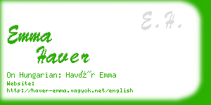 emma haver business card